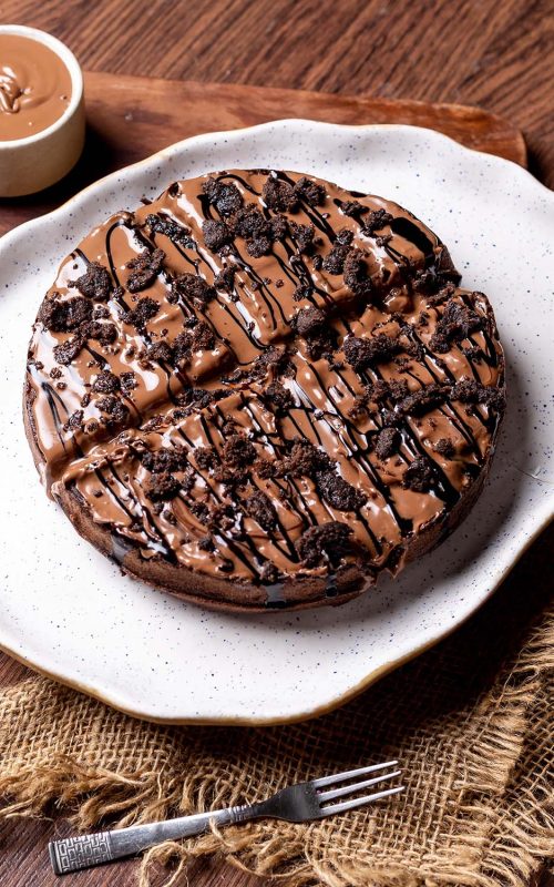 Brownie Blast Waffle Cake